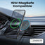 PROMATE MagSafe Car Wireless Charger with Retractable Cable - 15W
