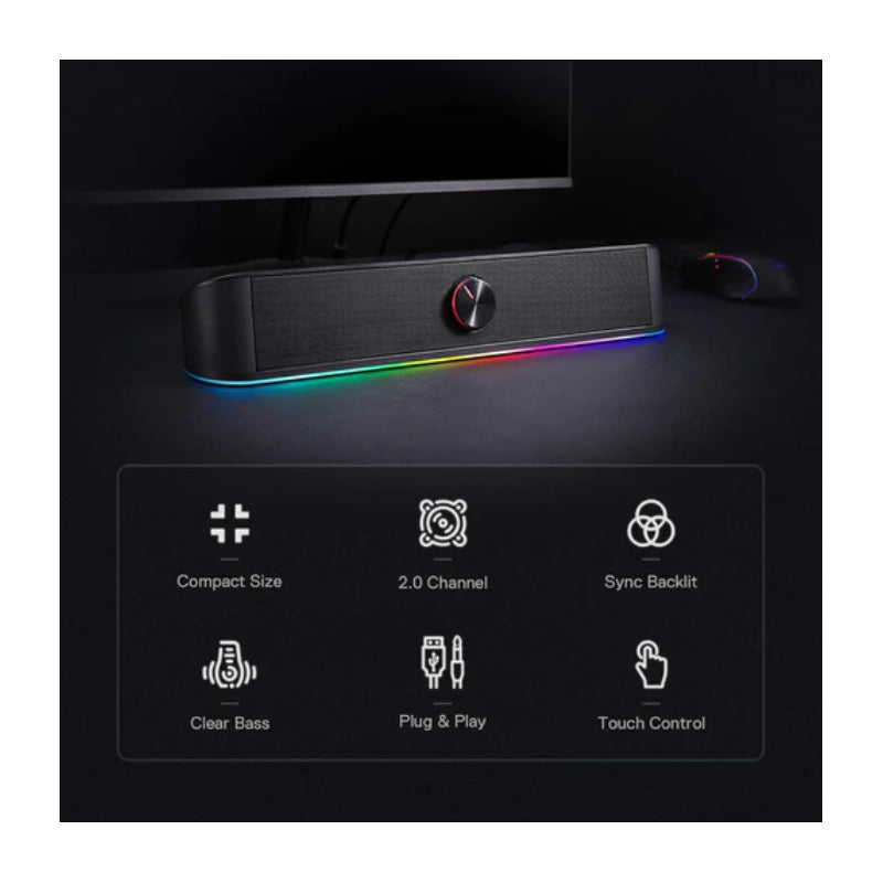 Redragon ADIEMUS GS560 - 3.5mm / USB / Speaker / Black