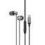 PROMATE Silken-C Ergonomic In-Ear USB-C Wired Stereo Earphones - Wired / USB-C / Gray