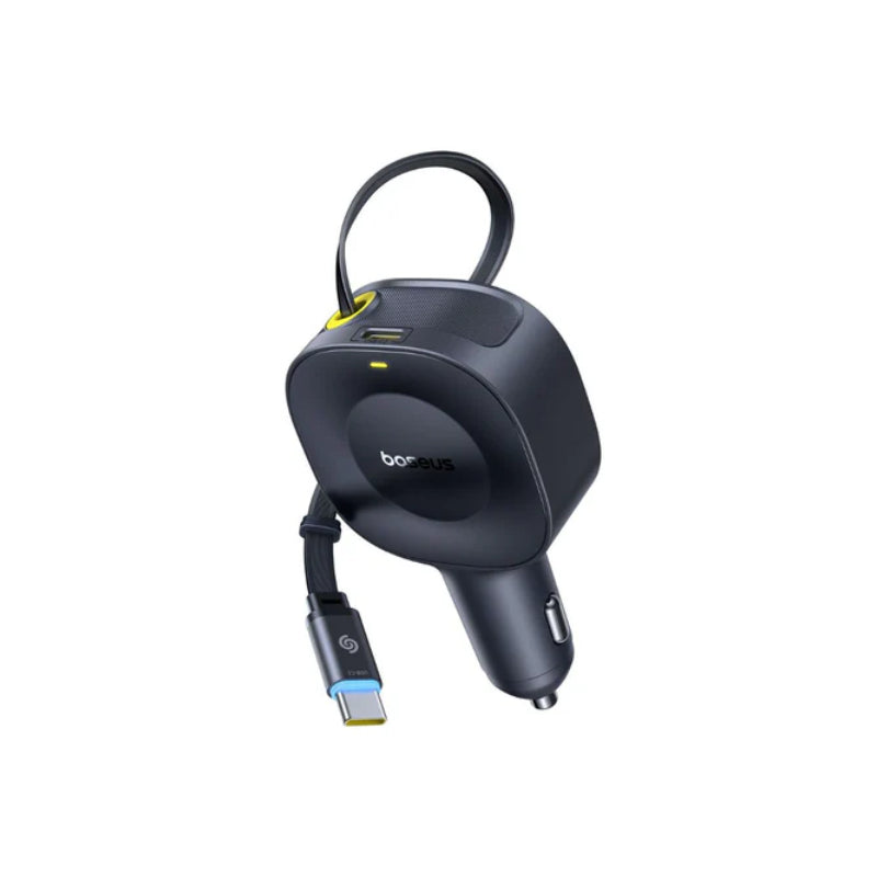 Baseus PrimeTrip VR2 Car Charger with Retractable Cable - USB-C / 60W