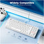 Redragon K552W-RGB 60% Mechanical Gaming Keyboard - Wired / 87 Keys / White