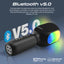 PROMATE 5-in-1 Wireless Karaoke Microphone & Speaker with Dynamic RGB Lights