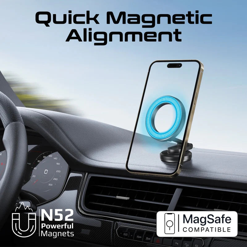PROMATE MagGrip 360° Cradleless Foldable Magnetic Ring Smartphone Holder