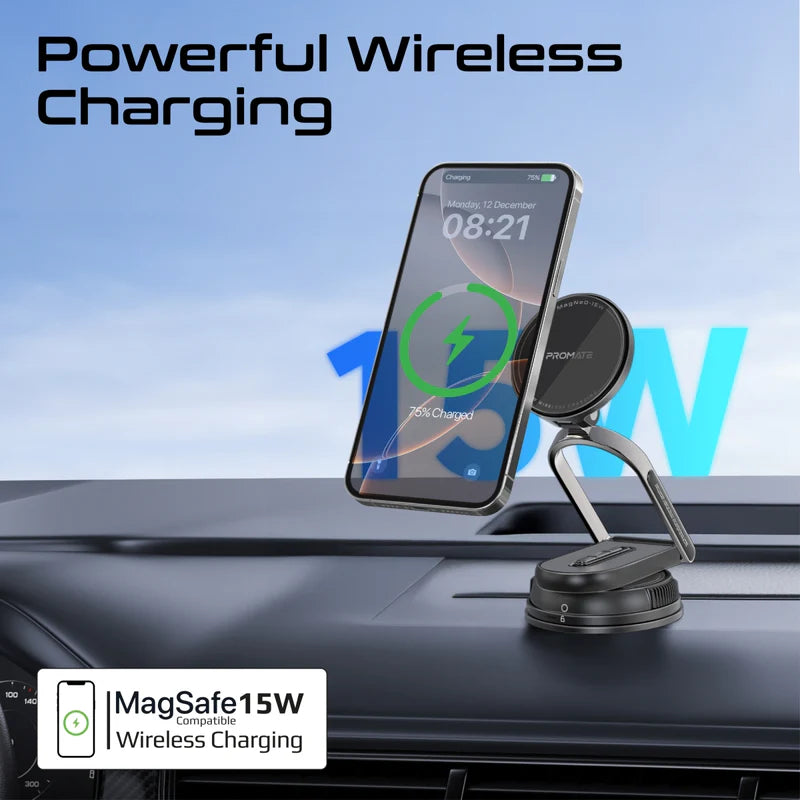 PROMATE Versatile Ultra-Thin Cradleless MagSafe Charging Mount - 15W