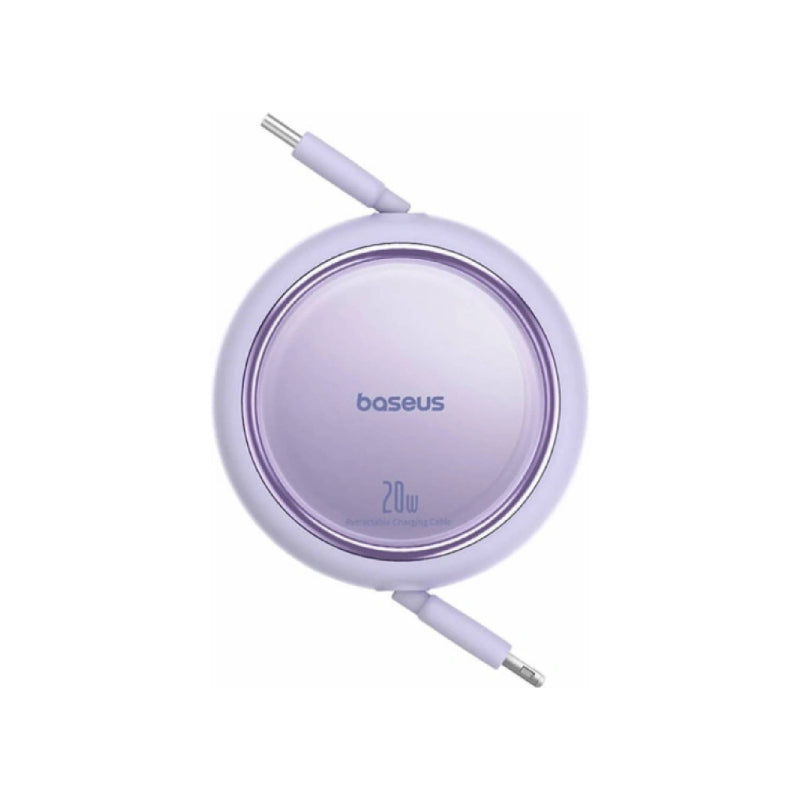 Baseus Free2Pull USB-C to Lightning Retractable Cable - 20W / Purple