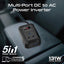 PROMATE Multi-Port DC to AC Power Inverter with 200W AC Socket