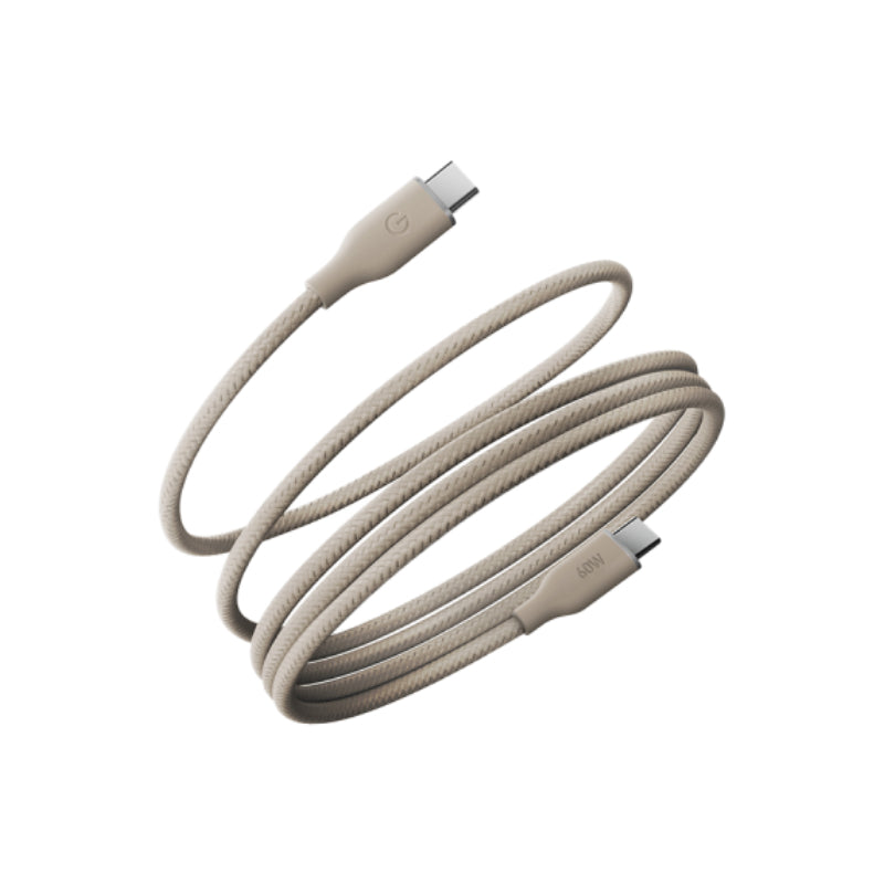 Energea Helix USB-C to USB-C Cable - 1.5M / 480Mbps / 60W - Natural