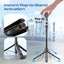 PROMATE 360° Ai Face Tracking Telescopic Selfie Stick with Auto Pop open Tripod Base