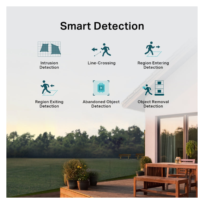 TP-Link VIGI C540V VIGI 4MP Outdoor Full-Color Dual-Lens Varifocal Pan Tilt Network Camera - 4MP / Up to 25fps / Two-Way