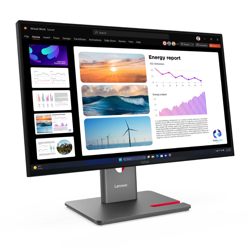 Lenovo ThinkVision P24Q-40 - 23.8" 2K QHD IPS / 4ms / Up to 120Hz / USB / HDMI 2.1 / DisplayPort 1.4 - Monitor
