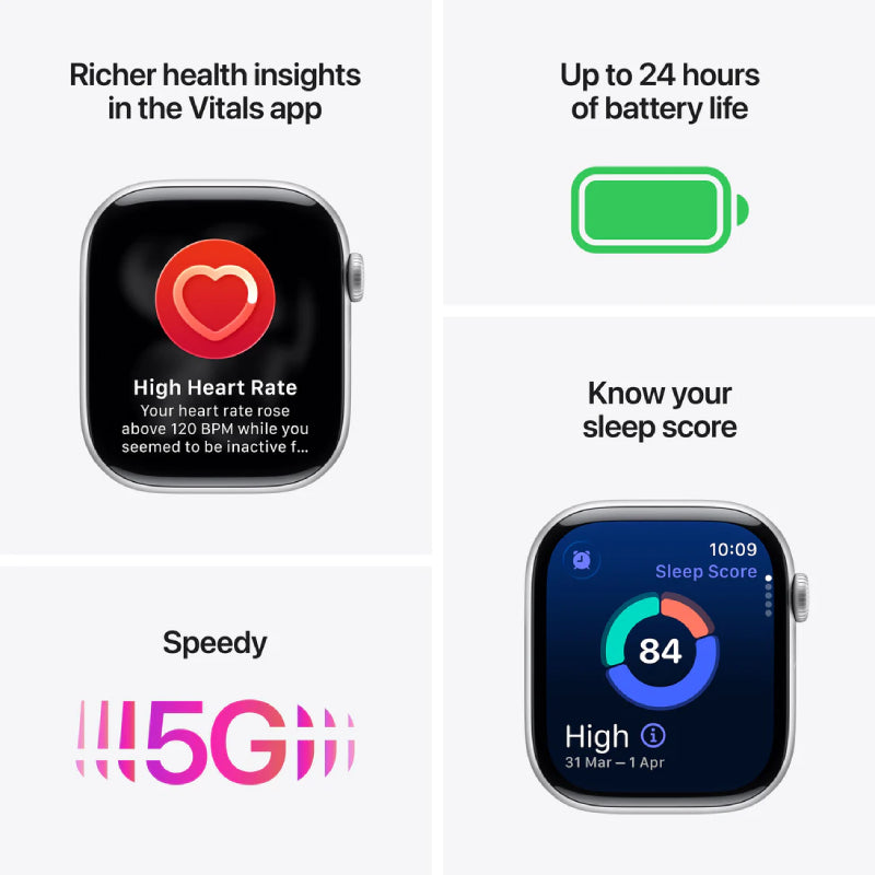 Apple Watch Series 11 - LTPO OLED / 64GB / 46mm / Bluetooth / Wi-Fi + Cellular / Small/Medium / Gold Titanium Case with