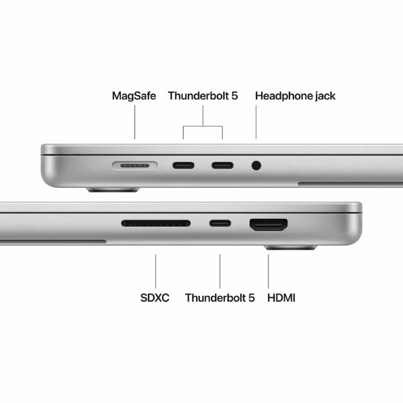 Apple MacBook Pro - 16.2" Standard Glass / M5 Max / 18-Core CPU / 32-Core GPU / 36GB RAM / 2TB SSD / Arb/Eng / Silver / 1YW (Z1MX00103)