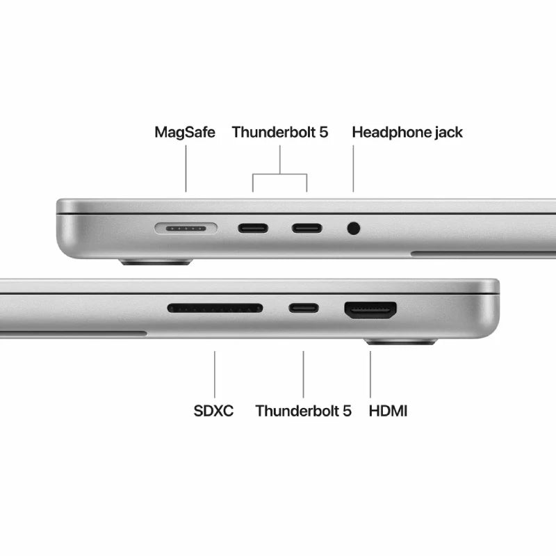 Apple MacBook Pro - 16.2" Standard Glass / M5 Pro / 18-Core CPU / 20-Core GPU / 48GB RAM / 1TB SSD / Arb/Eng / Silver / 1YW
