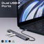 PROMATE LinkHub-5X 5-in-1 Multi-Function USB-C Hub - USB-C / USB-A / HDMI