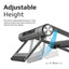 PROMATE Aluminum Laptop Stand with USB-C Hub - Silver