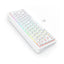 Redragon K730W RGB Pro Draconic V2 White 60% Gasket Wireless Mechanical Keyboard - Bluetooth / Wired / 2500mAh / White