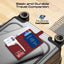 PROMATE Anti-Loss Slim Leather Passport Holder with RFID Protection & Smart Tracking - Burgundy