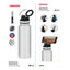 Emjoi MagSafe Stainless Steel Sport Bottle - 900ml / White