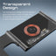PROMATE Ultra-Slim Transparent AuraFold MagSafe Wireless Charging Station - 15W