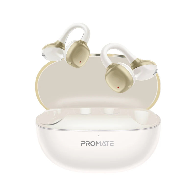 PROMATE AirClip-Pro Open Ear TWS Earbuds - Bluetooth / 500mAh / White