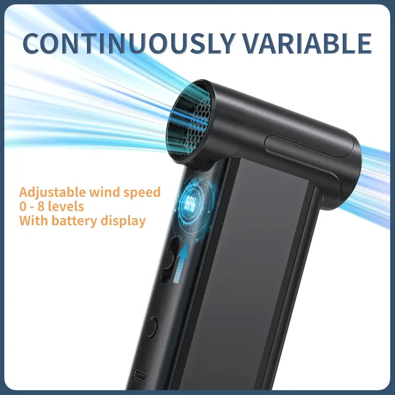 AD51 Mini Air Blower - 2000mAh / 8 Speed / Black