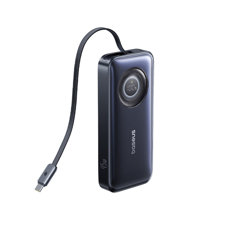 Baseus EnerCore CR11 Power Bank with Retractable Cable - 10000mAh / 45W