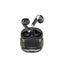 PROMATE TransPods High Definition Transparent TWS Earbuds with IntelliTouch - Bluetooth / 350mAh / Black