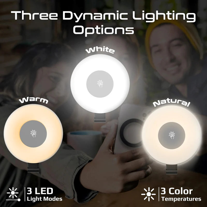 PROMATE Ultra-Slim MagSafe Rechargeable LED Ring Light