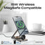 PROMATE Ultra-Slim Transparent Foldable MagSafe Wireless Charging Station - 15W