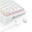 Redragon K730W RGB Pro Draconic V2 White 60% Gasket Wireless Mechanical Keyboard - Bluetooth / Wired / 2500mAh / White