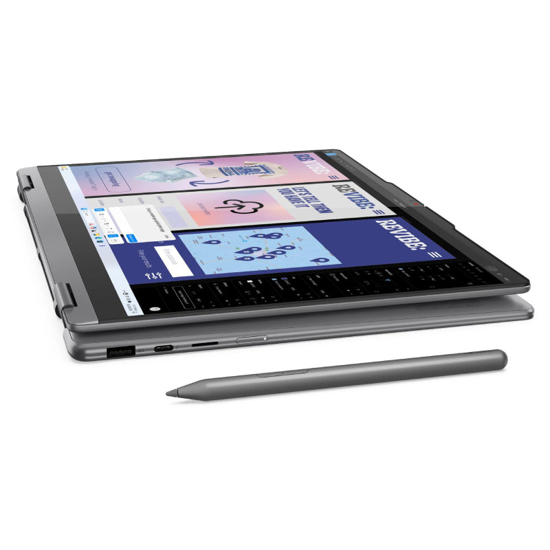 Lenovo Yoga 7 2-in-1 Gen 10 Copilot+ PC - 14.0" WUXGA Touch / Ultra 7 256V / 16GB / 512GB (NVMe M.2 SSD) / Arc Graphics 140V / Win 11 Home / Arb/Eng / 1YW / Lenovo Digital Pen / Luna Grey - Laptop