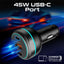 PROMATE RapidCharge Car Charger with Dual Power - 230W / USB-A / USB-C