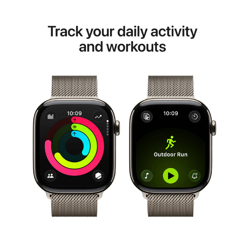 Apple Watch Series 11 - LTPO OLED / 64GB / 46mm / Bluetooth / Wi-Fi + Cellular / Small/Medium / Natural Titanium Case