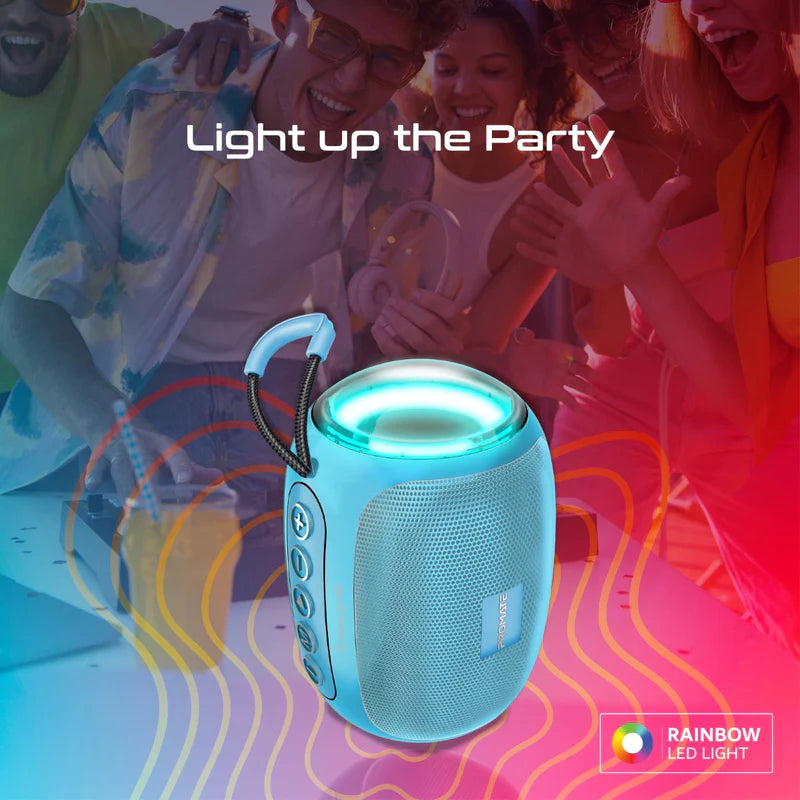 PROMATE LumiFlux High-Definition Wireless Speaker - 1200mAh / Bluetooth 5.3 / Blue