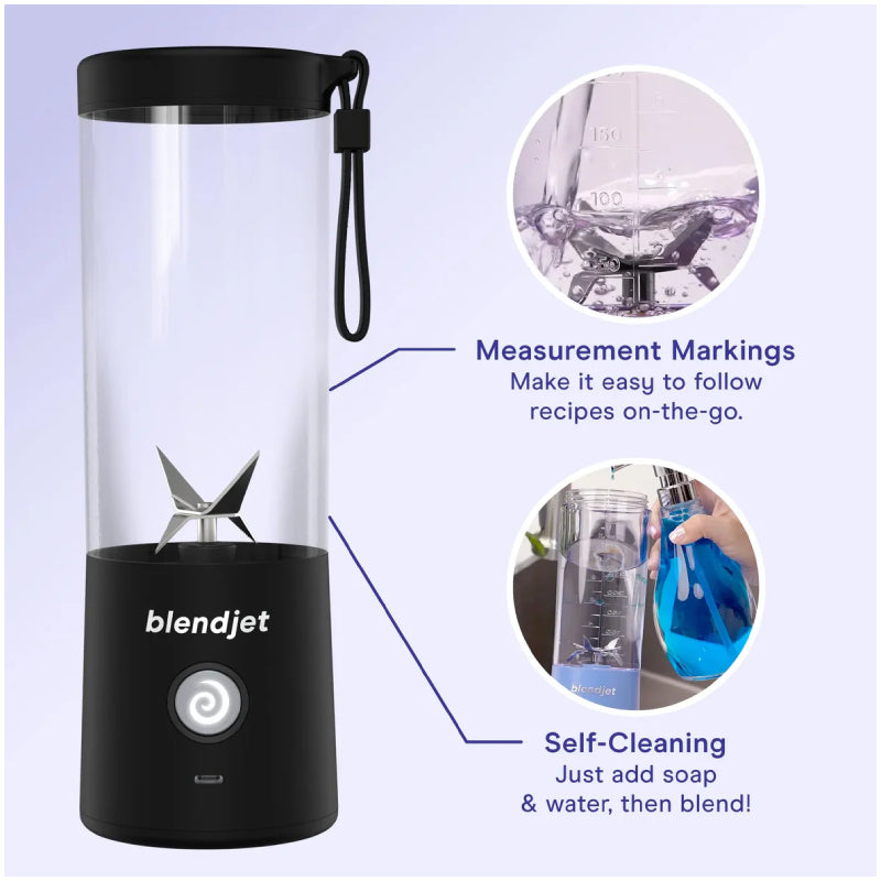 BlendJet V2 Portable Blender - 475ml / 200W / USB-C / Glacier - Open Box