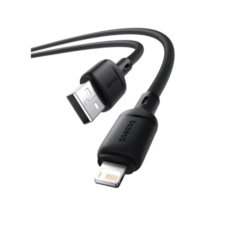 Baseus Silky USB-A to Lightning Fast Charging Cable - 1 Meter / Black