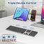 PROMATE Full-Size Triple-Mode Slim Wireless Keyboard w/ Scissor Keys & Multi-Device Connectivity (Bluetooth)
