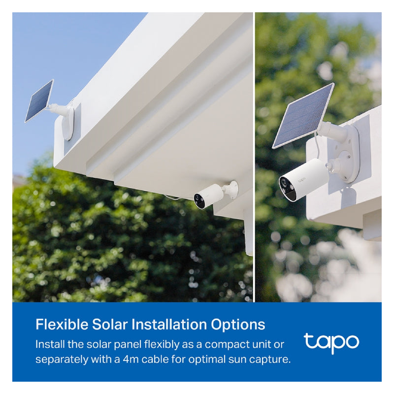 TP-Link TAPO C410 KIT Solar-Powered Security Camera Kit - 2K 3MP / Up to 15 fps / Two-Way / AI Detection / Night Vision