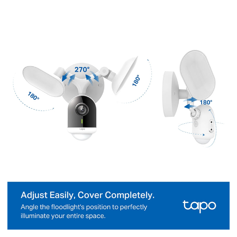 TP-Link TAPO C720 Smart Floodlight Camera - 2K QHD / Up to 15fps / Two-Way / AI Detection / Night Vision