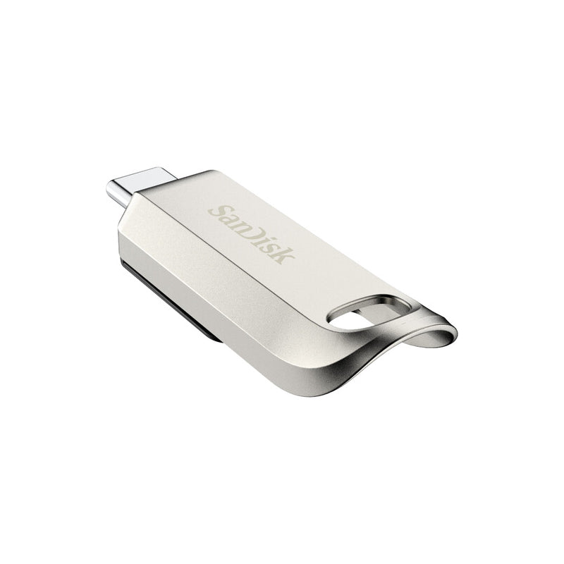 SanDisk Ultra Luxe USB-C Flash Drive - 64GB / Up to 300 MB/s / USB-C / USB 3.2 Gen 1 / Silver