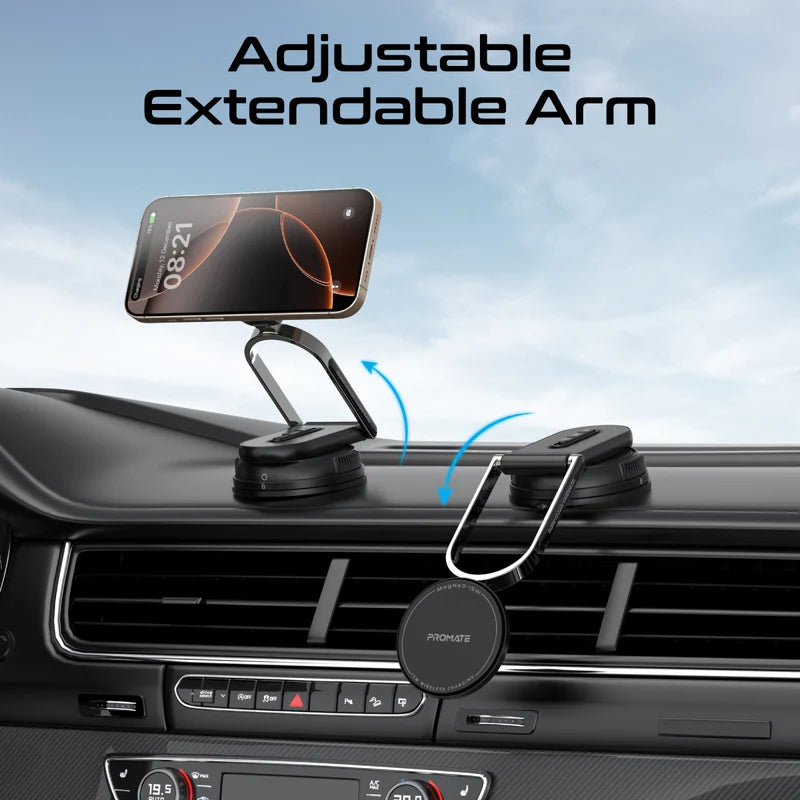 PROMATE Versatile Ultra-Thin Cradleless MagSafe Charging Mount - 15W