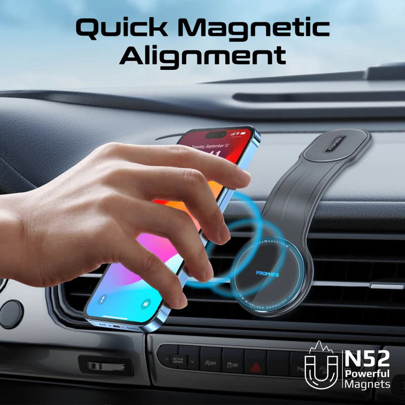 PROMATE MagSafe Flexible Smartphone Charging Mount - 15W