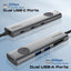 PROMATE ComandHub-Lite 9-in-1 Multi-Function USB-C Hub - Grey