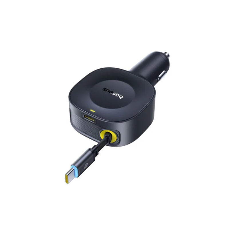 Baseus PrimeTrip VR2 Car Charger with Retractable Cable - USB-C / 60W