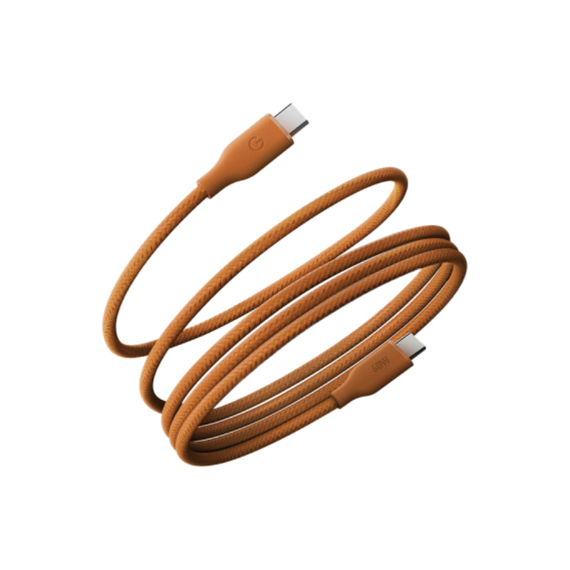Energea Helix USB-C to USB-C Cable - 1.5M / 480Mbps / 60W - Orange