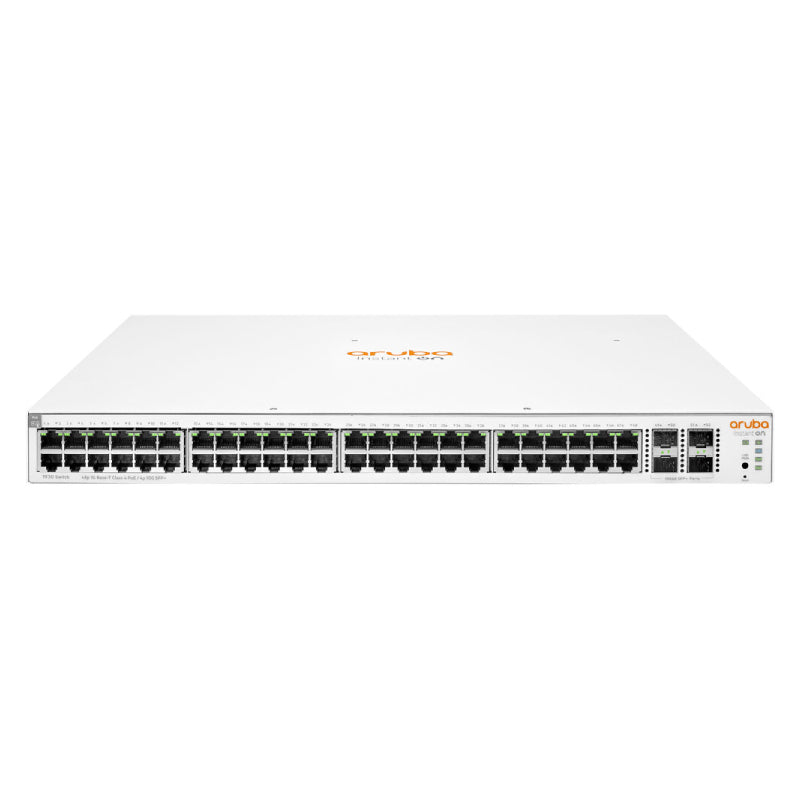 سويتش إتش بي إي JL686B أروبا إنستانت أون، 48 منفذ توصيل نحاسي جيجابت، 4 منافذ SFP+ بسرعة 1/10 GbE