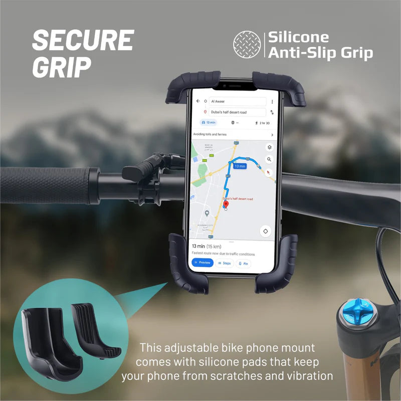 PROMATE Quick-Clamp SecureMount Bike Mount for Smartphones
