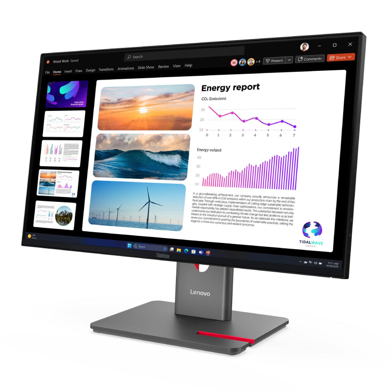 Lenovo ThinkVision P24Q-40 - 23.8" 2K QHD IPS / 4ms / Up to 120Hz / USB / HDMI 2.1 / DisplayPort 1.4 - Monitor
