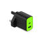 GOUI Mini PD 45W Wall Charger - 45W / USB-A/USB-C / Black