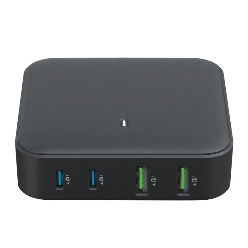 GOUI GaN 100W Desktop Charger - 100W / USB-A/USB-C / Black
